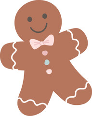 Gingerbread Man with Bow Tie
