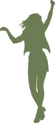 Woman dancing design