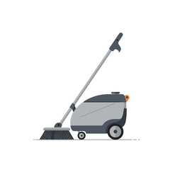 Floor Cleaning Machine with Brush and Wheels for Commercial Use.