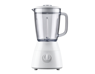 Minimalist Modern Blender Appliance Mockup Transparent Background.