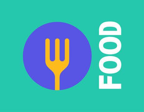 A bright and colorful fork icon set against a vibrant backdrop, perfect for food-related topics and showcasing culinary creativity and dining experiences.