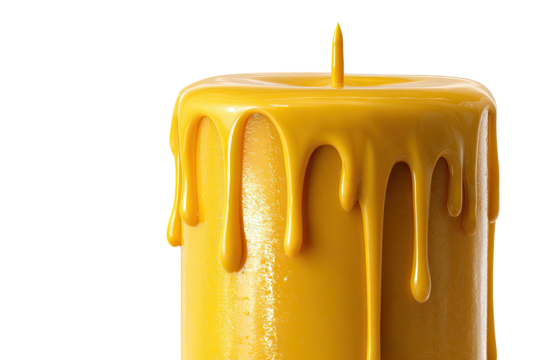 Close-up of a cylindrical object with flowing liquid, creating a dripping effect against black