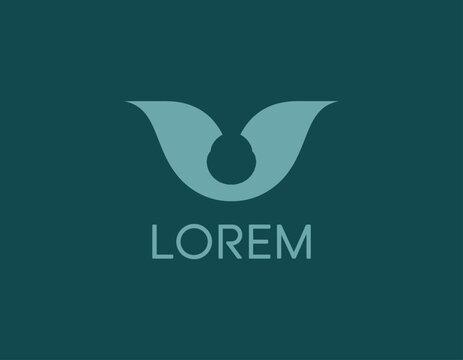 A sleek and modern abstract logo design in teal, showcasing curves that symbolize innovation, growth, and a forward-thinking mindset in a simplistic yet elegant manner.