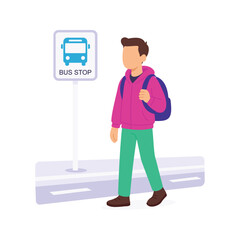 Electric Bus Stop, Waiting area for eco-friendly electric buses
