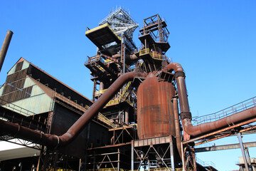 Rusty structures of abandoned metallurgical plant
