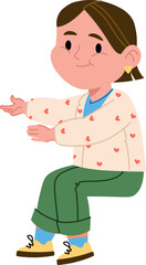 Smiling Girl Sitting