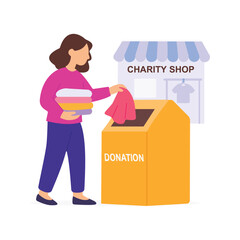 Donating Clothes, Giving unused clothes to those in need