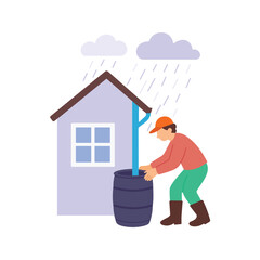 Collecting Rainwater, Storing rainwater for reuse and conservation