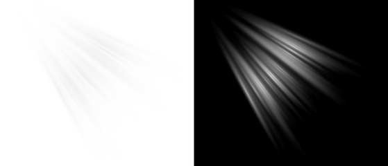 PNG transparent sunlight lens flare effect with soft white beams, realistic light transition overlay for sun ray glow and illumination design.