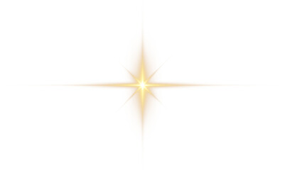 Falling star PNG overlay with soft glow and lens flare, shining starlight on transparent background for galaxy and night sky compositions.