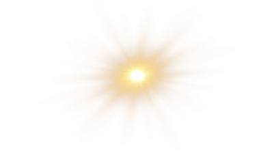 Falling star PNG overlay with soft glow and lens flare, shining starlight on transparent background for galaxy and night sky compositions.