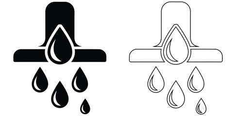 Water conservation symbol for environmental awareness ads.