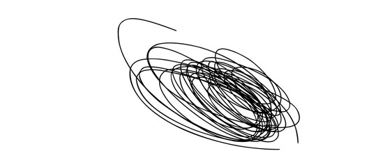white landscape background with black doodle scribble lines. 
