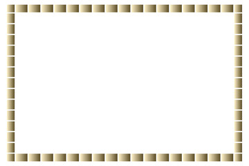 old photo frame isolated