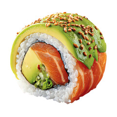 Sushi Roll with Avocado and Salmon