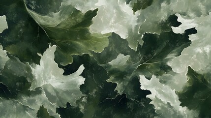 Green leaves abstract wallpaper design, organic nature background concept