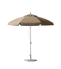 Taupe Cantilevered Patio Umbrella on Transparent Background