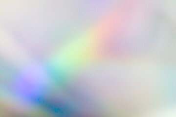 Abstract blur holographic rainbow foil iridescent background