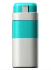 Teal And White Rectangular Container