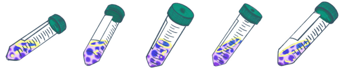 Biology Chemistry Centrifuge Tube Graphic for Education and Research Design
