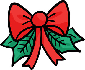 christmas bells with red bow