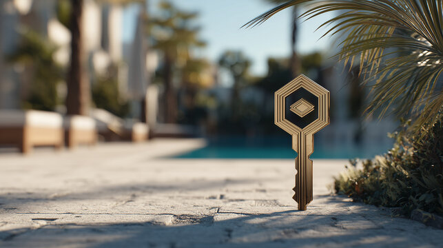 A digital key, representing an NFT or social token, granting access to a token-gated community.