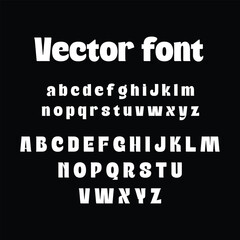 Obraz premium Heavy Block Style Vector Alphabet Set - Modern Headline Typeface