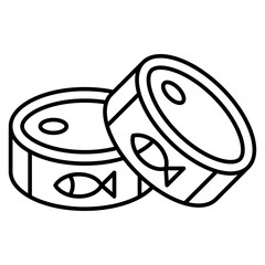 Canned Food Icon – Vector Illustration of Preserved Food