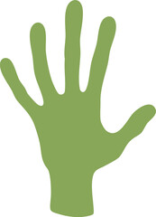 Obraz premium Alien Hand Green