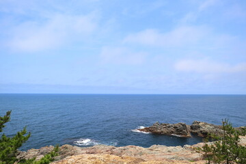 日御碕から望む海の風景