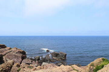 日御碕から望む海の風景