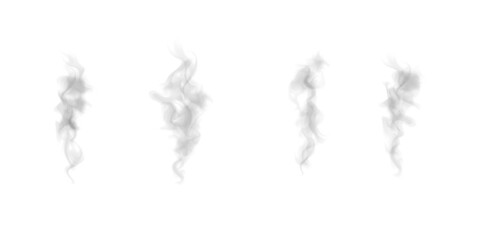 Abstract black smog vapor PNG texture illustration.