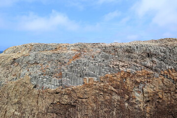 日御碕の柱状の巨石