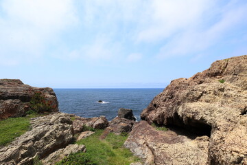 日御碕から望む海の風景