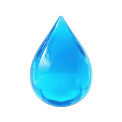 Single Water Drop Transparent Background