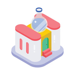 Lab Isometric vector Illustration 