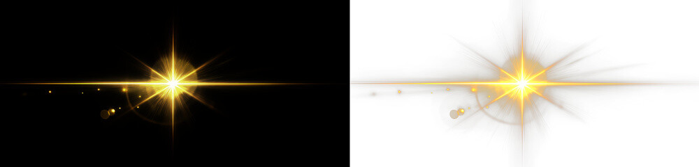 Obraz premium Abstract light PNG sun rays illustration