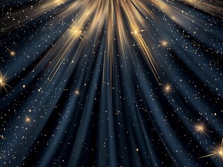 Obraz premium Cosmic Radiance: A Digital Starburst