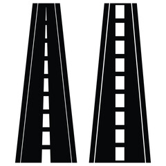 Multipurpose Road Vector Icon – Outline, Glyph and Filled Styles.