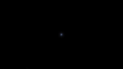 Glowing transparent glass sphere, filled with numerous sparkling light particles, creating an abstract and ethereal vision, symbolizing innovation, science, and the future