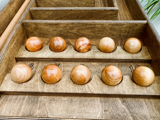 Discover Beautifully Crafted Wooden Balls that are perfect for engaging in Creative Play or for stylish Decorative purposes in your home or office, adding a unique touch to any space