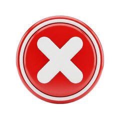 Obraz premium Red cross symbol isolated on transparent background