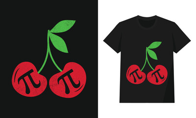 Funny Cherry Fruit T-Shirt Cute Red Cherries Graphic Design