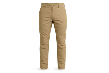 Naklejka premium Khaki cargo pants isolated on transparent background, detailed and stylish