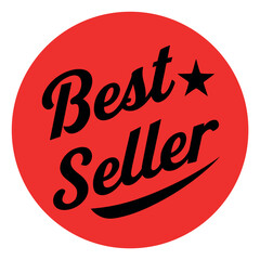 Best seller sticker on white background.eps