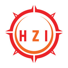 HZI letter design. HZI letter technology logo design. HZI Monogram logo design for an entrepreneur and business.