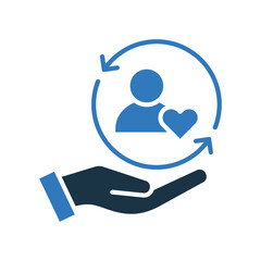 Customer Loyalty mixed color icon