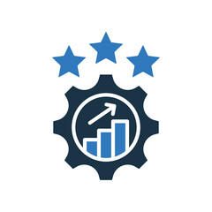 Business Excellence mixed color icon