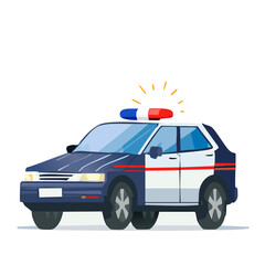 Police Car Vector isolated