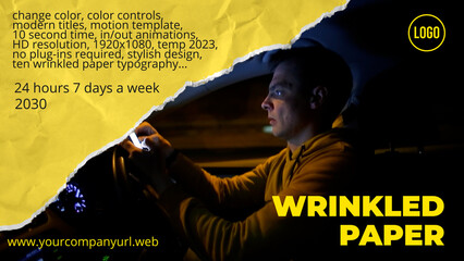 Wrinkled Paper Opener 09